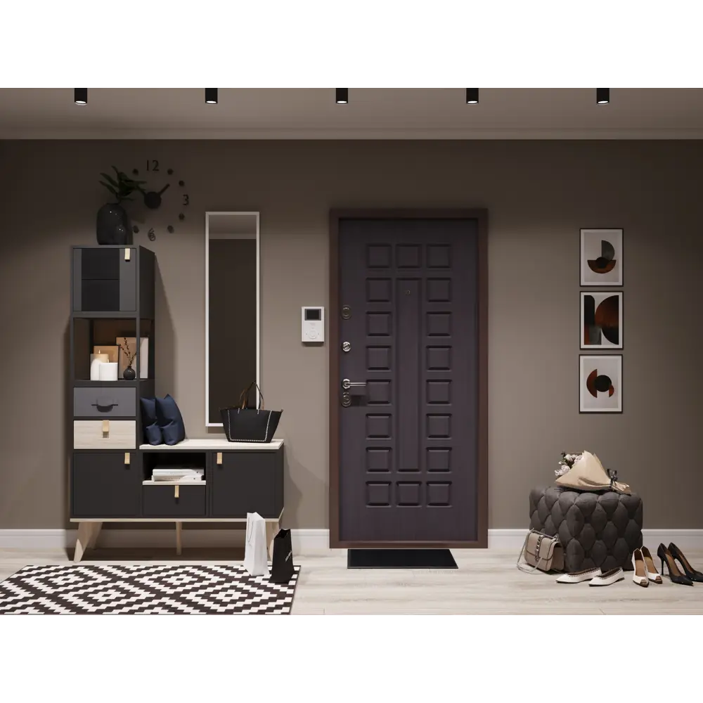 Стеллаж КУБ 2 секции 36х70.5х32 см ЛДСП цвет графит Santreyd STLM-2188185 - Вид №6