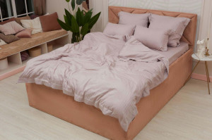 90902033 Комплект постельного белья Моне Сем-СС-М-07, семейный, сатин цвет розовый STLM-0419372 SOFI DE MARKO