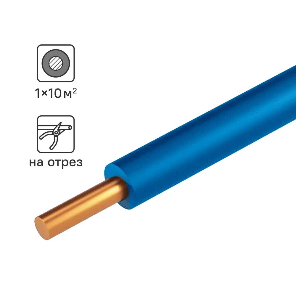 Кабель силовой TDM ELECTRIC ПуВнг-LS 1×10 мм синий 87617560 STLM-1112607