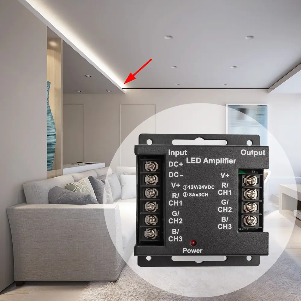 APEYRON Усилитель RGB для светодиодных лент - расширение подсветки до 20 метров 13576682 STLM-0003440 - Вид №9