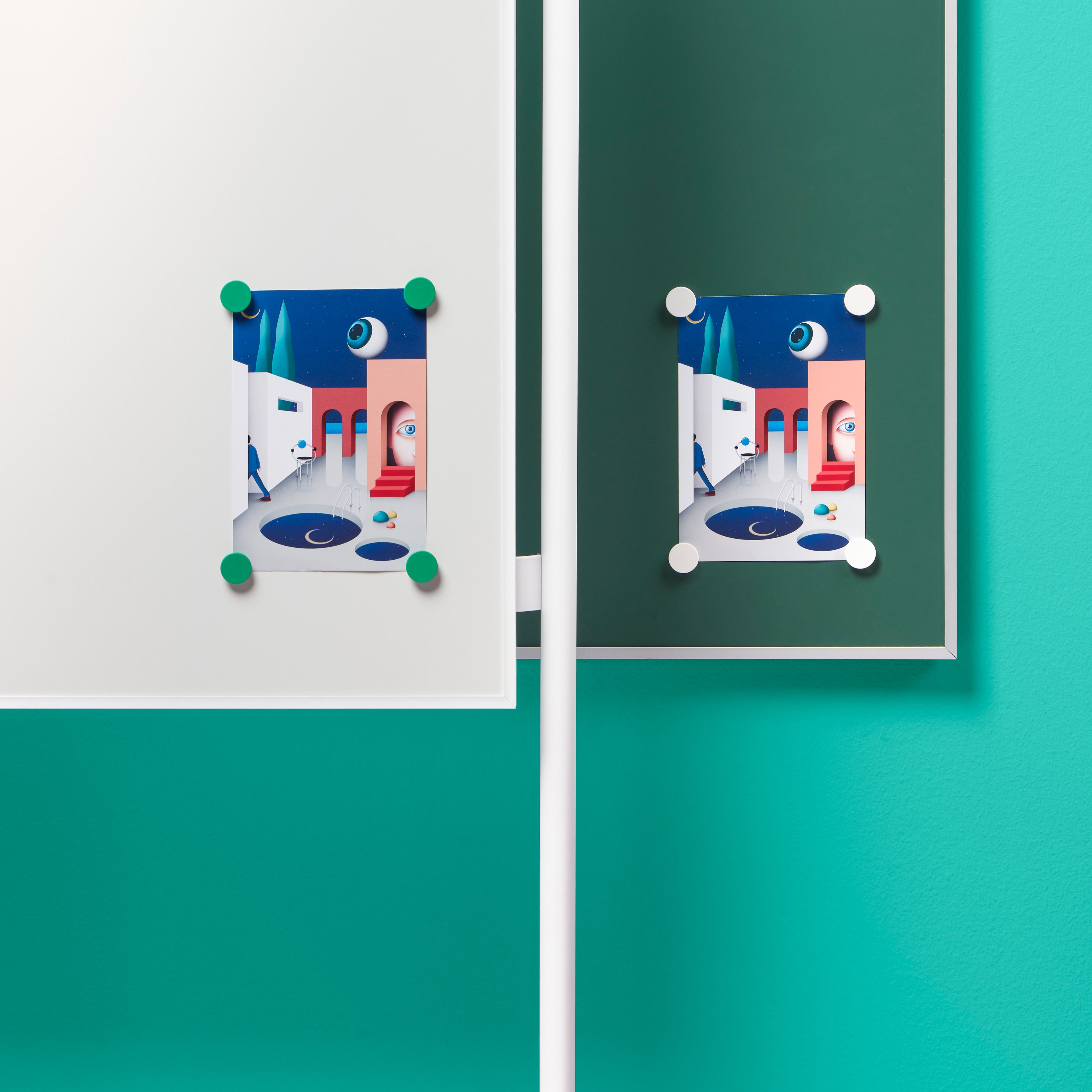 Настенная магнитная офисная доска Made Design SLIM ARCH-00092410 - Вид №3