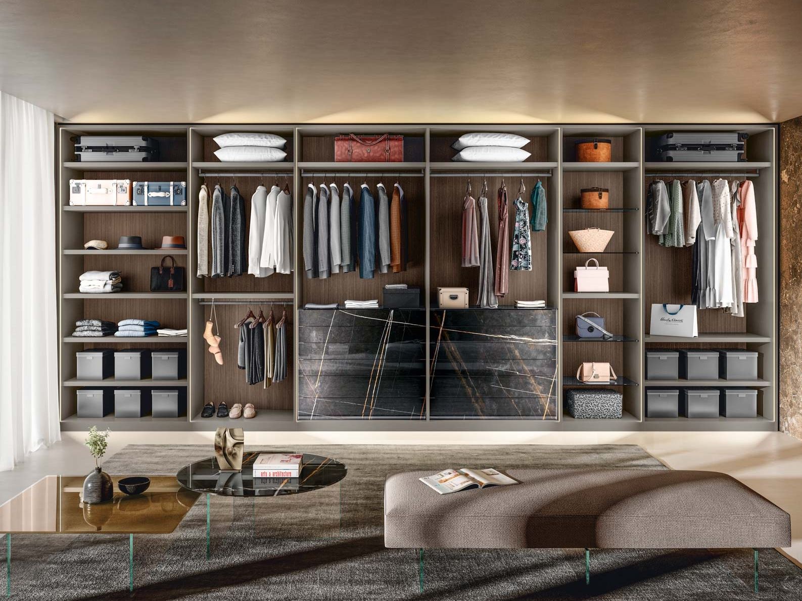 Модульная гардеробная Lago OUTFIT 1180 ARCH-00028661