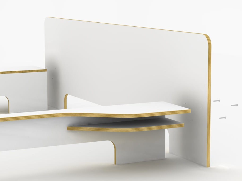 Двуспальная кровать из фанеры Müller Small Living самолет ARCH-00138117 - Вид №23