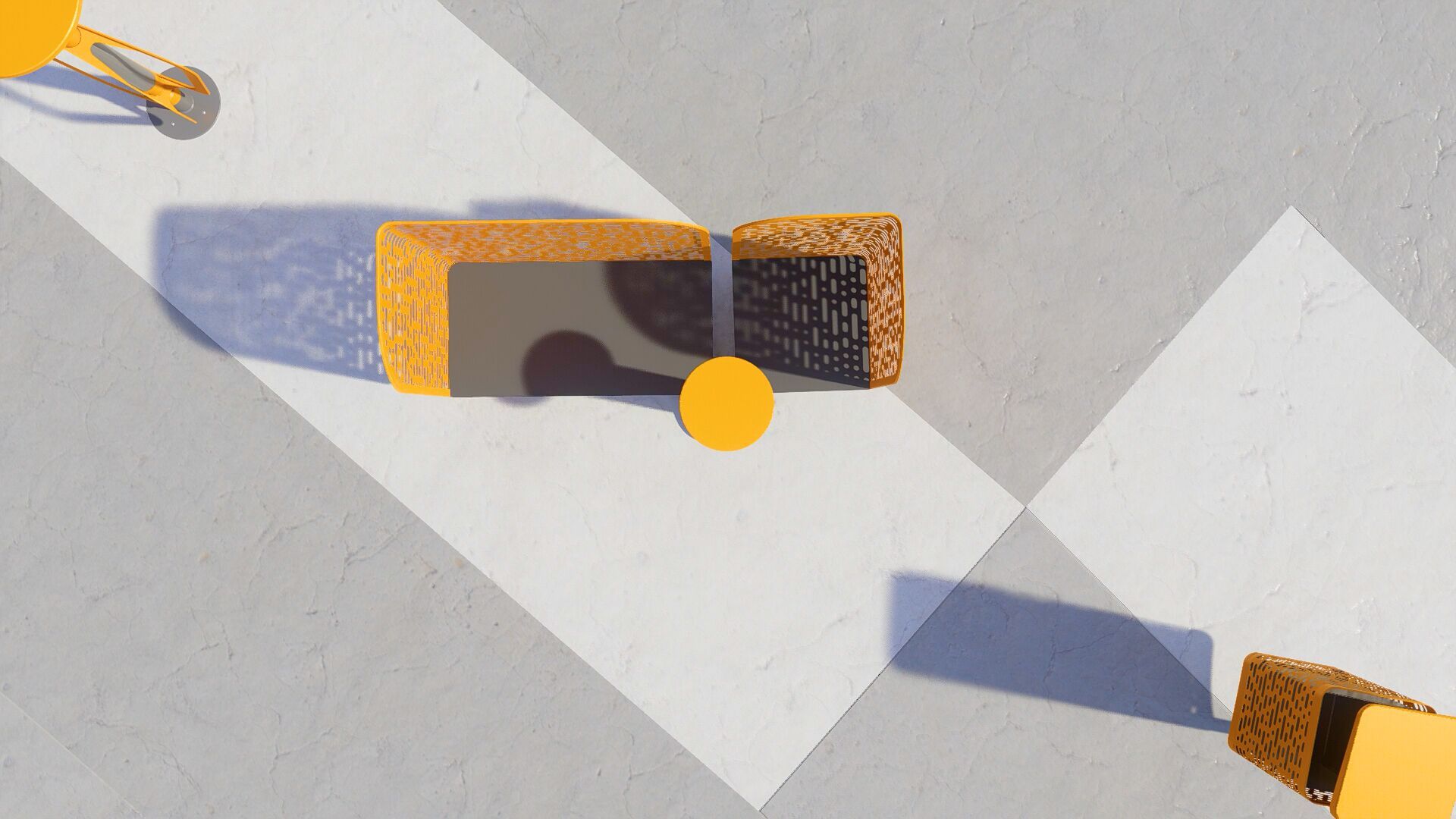 Стальная поворотная скамья со спинкой CITYSì Pivot ARCH-00061596 - Вид №10