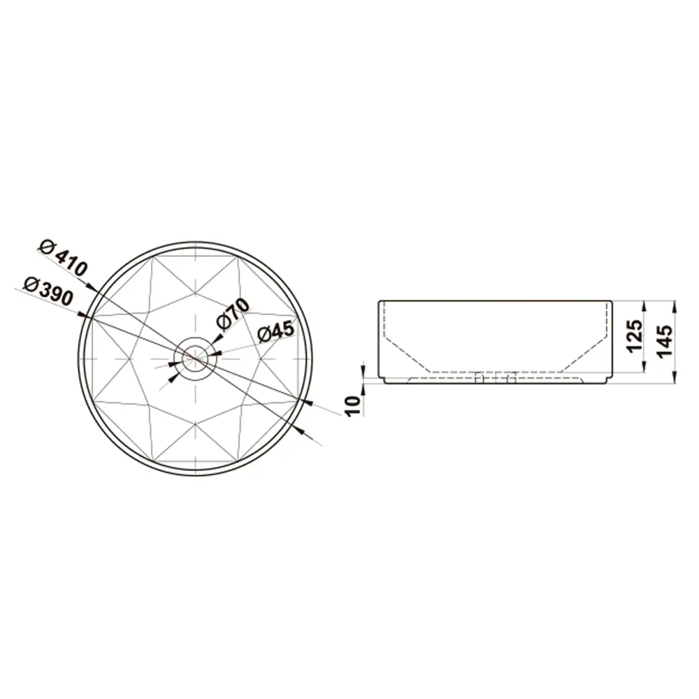 Мини-раковина Melana MLN-320340 накладная белая STLM-2146541 - Вид №7