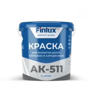 91084371 Краска для дорожной разметки Finlux АК-511 Classic цвет зеленый 5 кг STLM-1488759