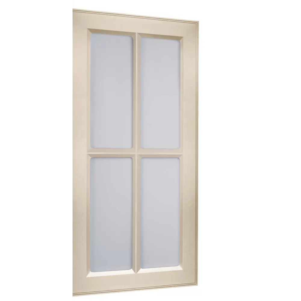 Фасад-витрина кухонного шкафа Оксфорд 39.7x76.5 см Delinia ID МДФ цвет бежевый STLM-2119260 - Вид №1