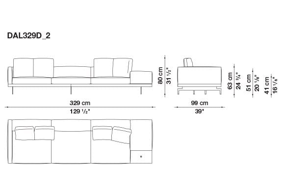 Кожаный диван B&B Italia док ARCH-00130675 - Вид №184
