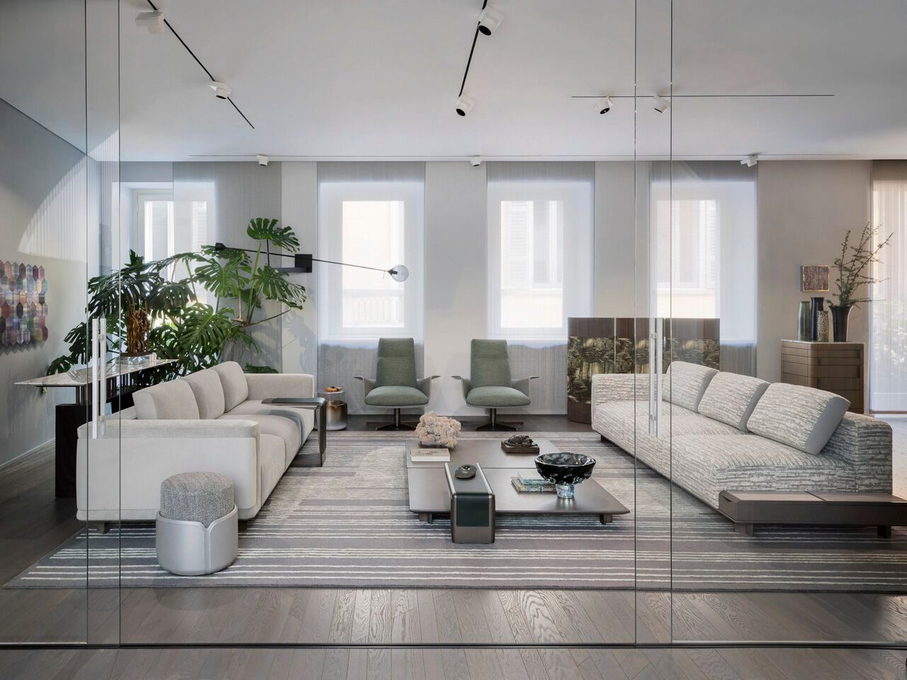 Модульный тканевый диван с отсеком для хранения Giorgetti Giorgetti Maserati Edition ARCH-00095059 - Вид №4