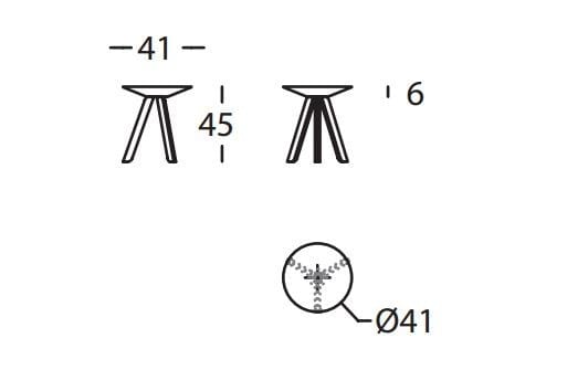 Круглый деревянный журнальный столик SANCAL ARCH-00036167 - Вид №26