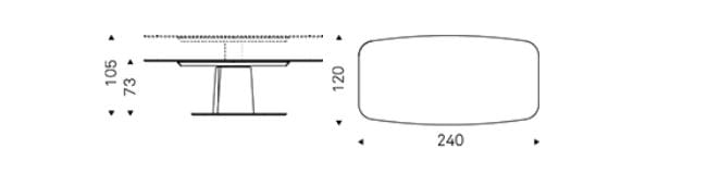 Керамический стол Cattelan italia AVIATOR KERAMIK LIFT ARCH-00070609 - Вид №5