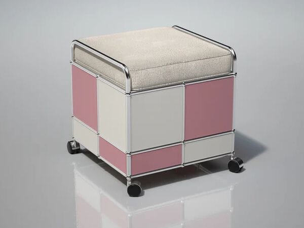 Стальной низкий стул USM TESSELLATE ARCH-00071665 - Вид №3