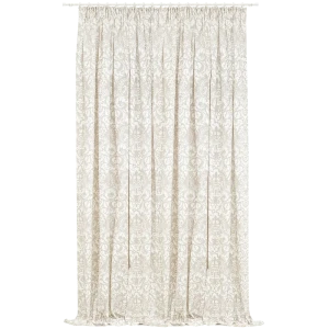 Штора на ленте «Арабекса» 160x270 см полиэстер вензель цвет бежевый