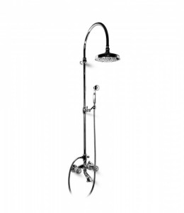 02536 / D Внешний смеситель для ванны и душа с трубкой, насадкой для душа и дуплексным душем. Bongio Radiant