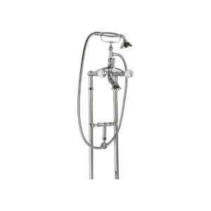 Напольный смеситель для ванны с ручным душем, с кронштейном для слива-перелива CEZARES ATLANTIS-VDPS-01-Sw/M
