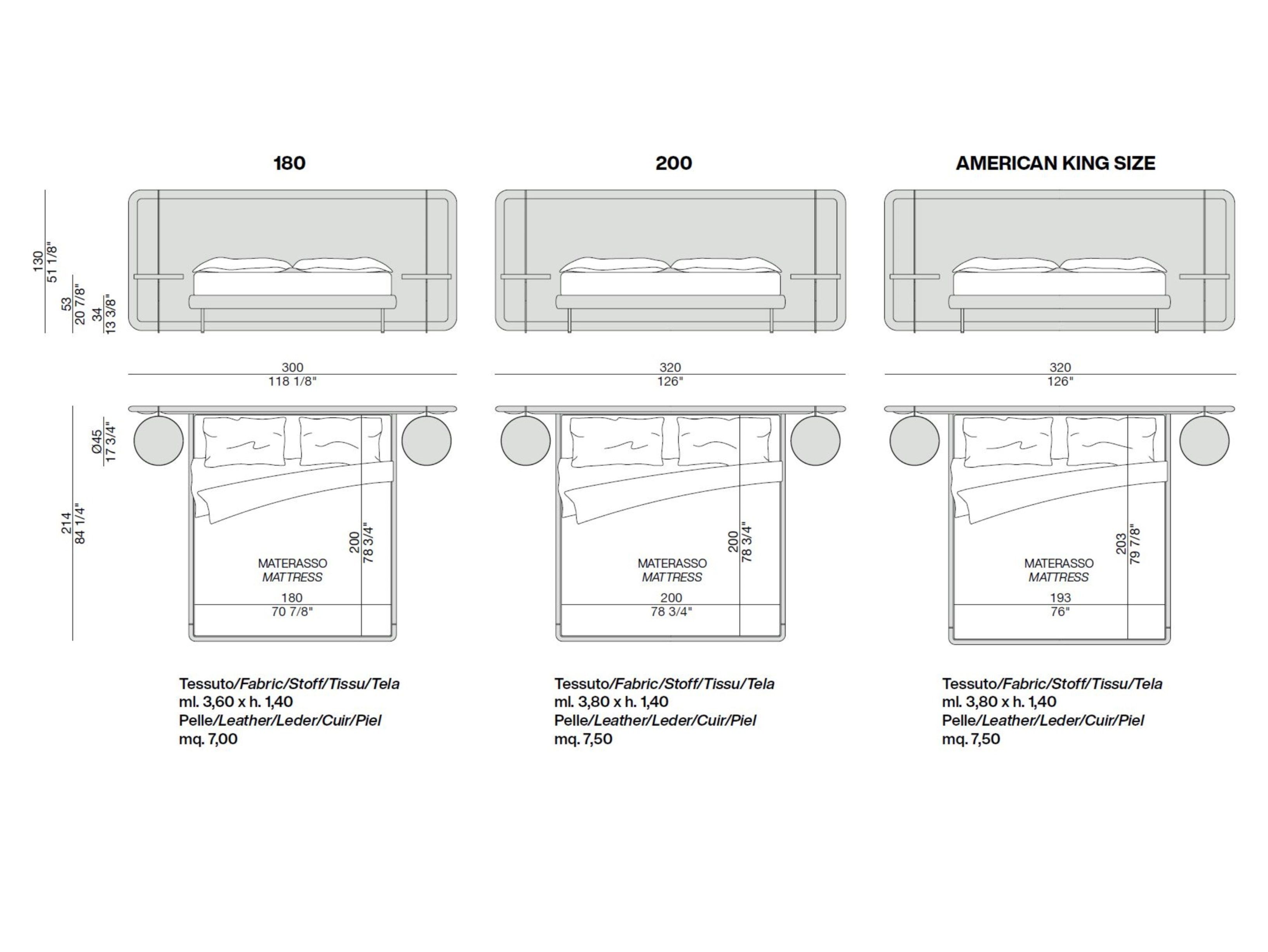 Деревянная кровать со встроенными тумбочками Porada Soul ARCH-00123265 - Вид №3