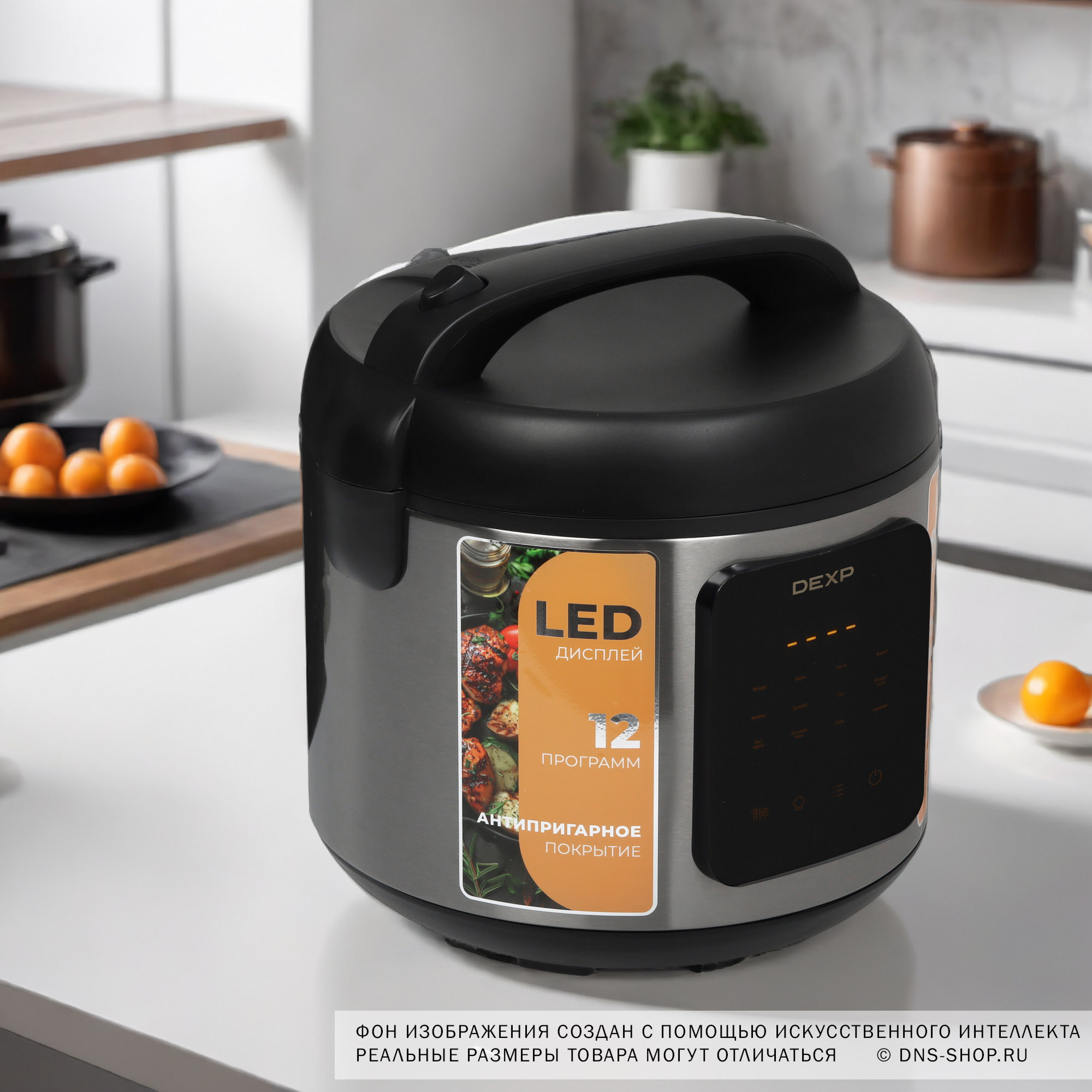 9057710 Мультиварка DEXP DMC-86 серый STDN-0064740 - Вид №13