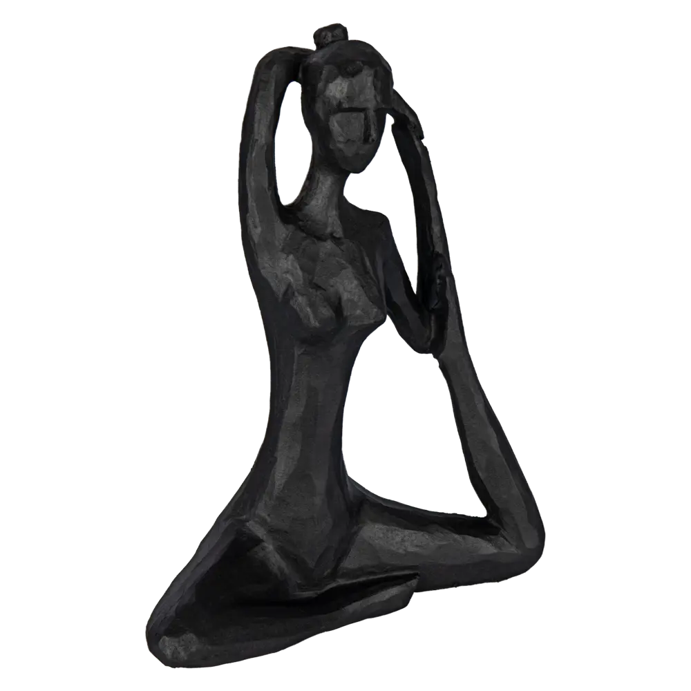 Статуэтка Йога пластик черная 18 см Atmosphera STLM-2136406