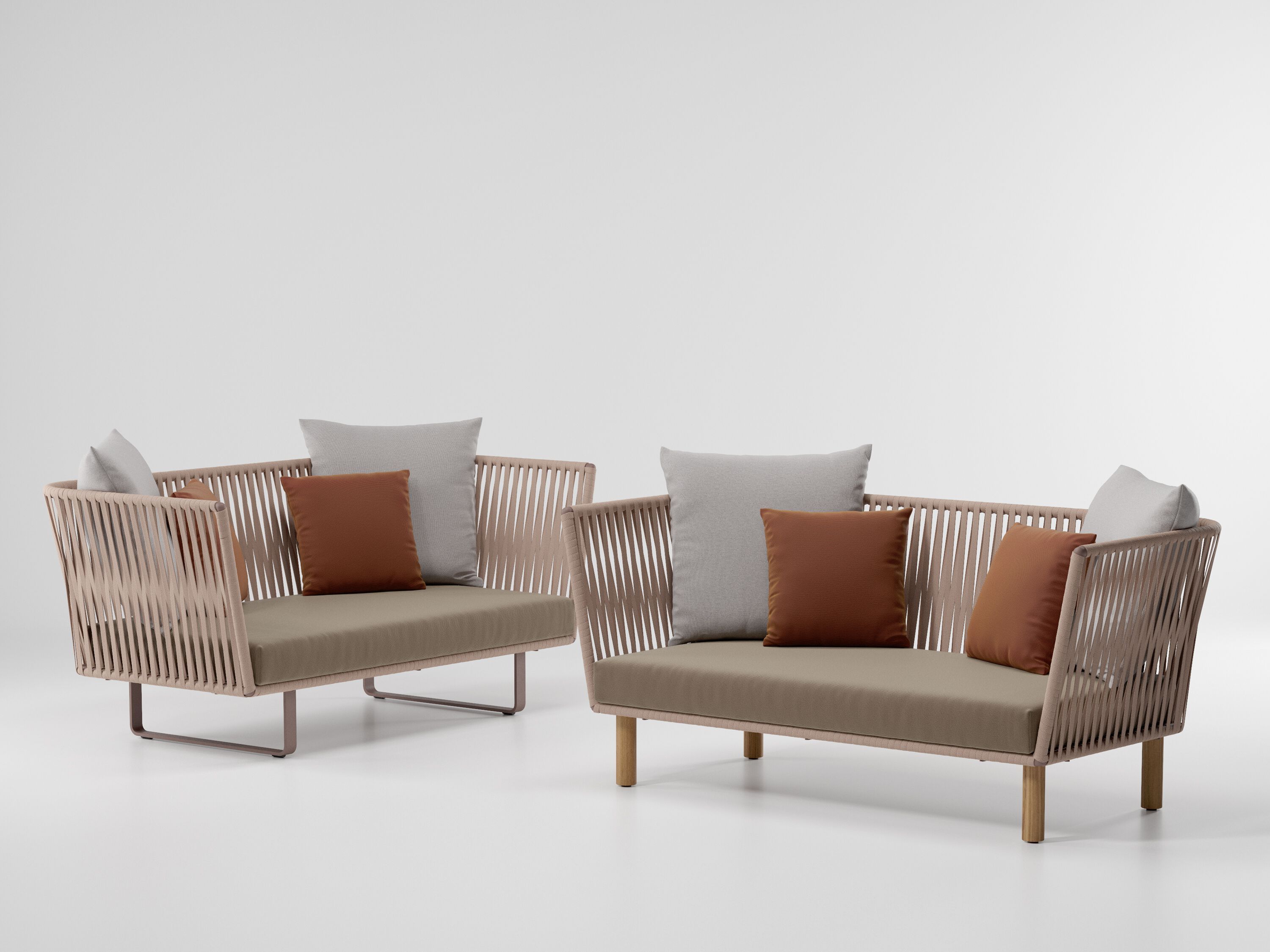 2-местный тканевый садовый диван Kettal Bitta ARCH-00057233 - Вид №2