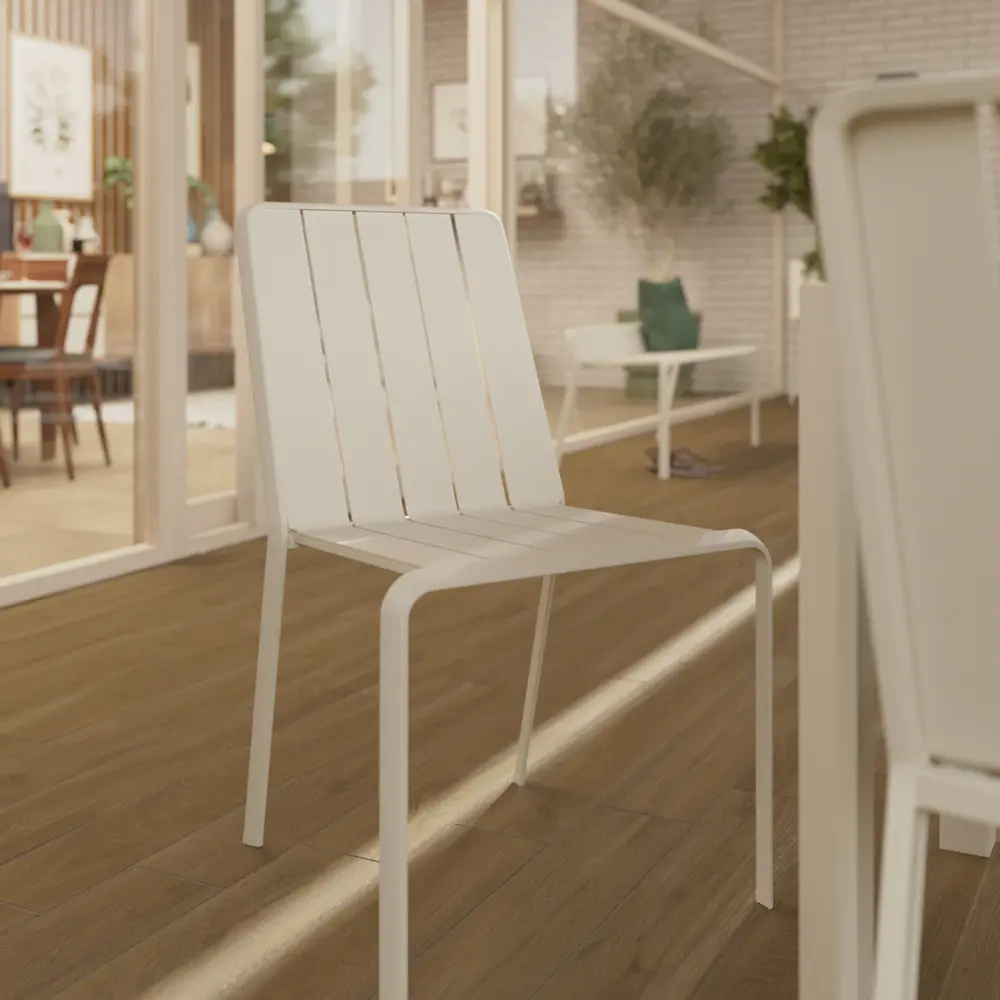 Стул Naterial Idaho 87x52 см алюминий цвет бежевый STLM-2099531 - Вид №10