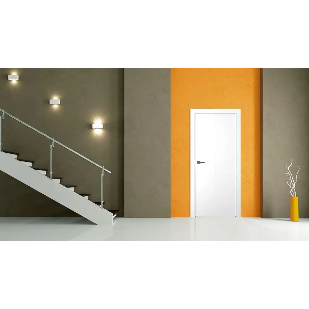 Дверь межкомнатная глухая Лацио 1 80x200 см эмаль белый без замка, без петель BELWOODDOORS STLM-2192782 - Вид №3