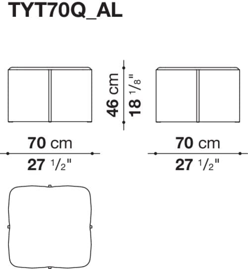 Журнальный столик из дуба B&B Italia Tufty Time ARCH-00019523 - Вид №1