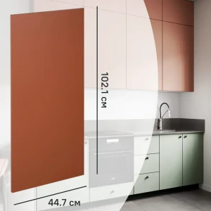 Фасад кухонного шкафа Тара 44.7x102.1 см KONSENSA МДФ цвет терракотовый 89389061 STLM-2159444