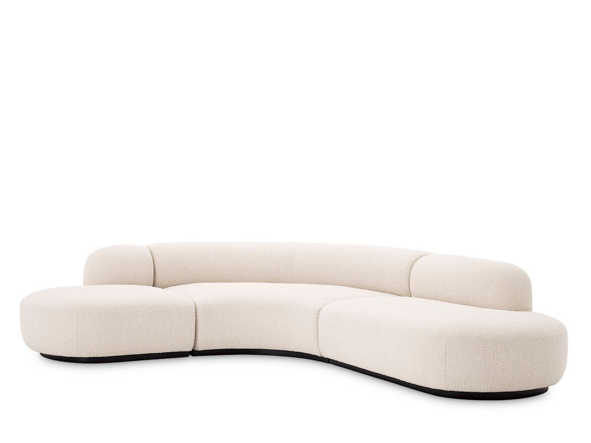 Изогнутый диван из ткани Eichholtz Björn ARCH-00071747