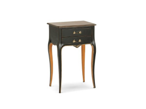 Прямоугольная прикроватная тумбочка из вишневого дерева с ящиками