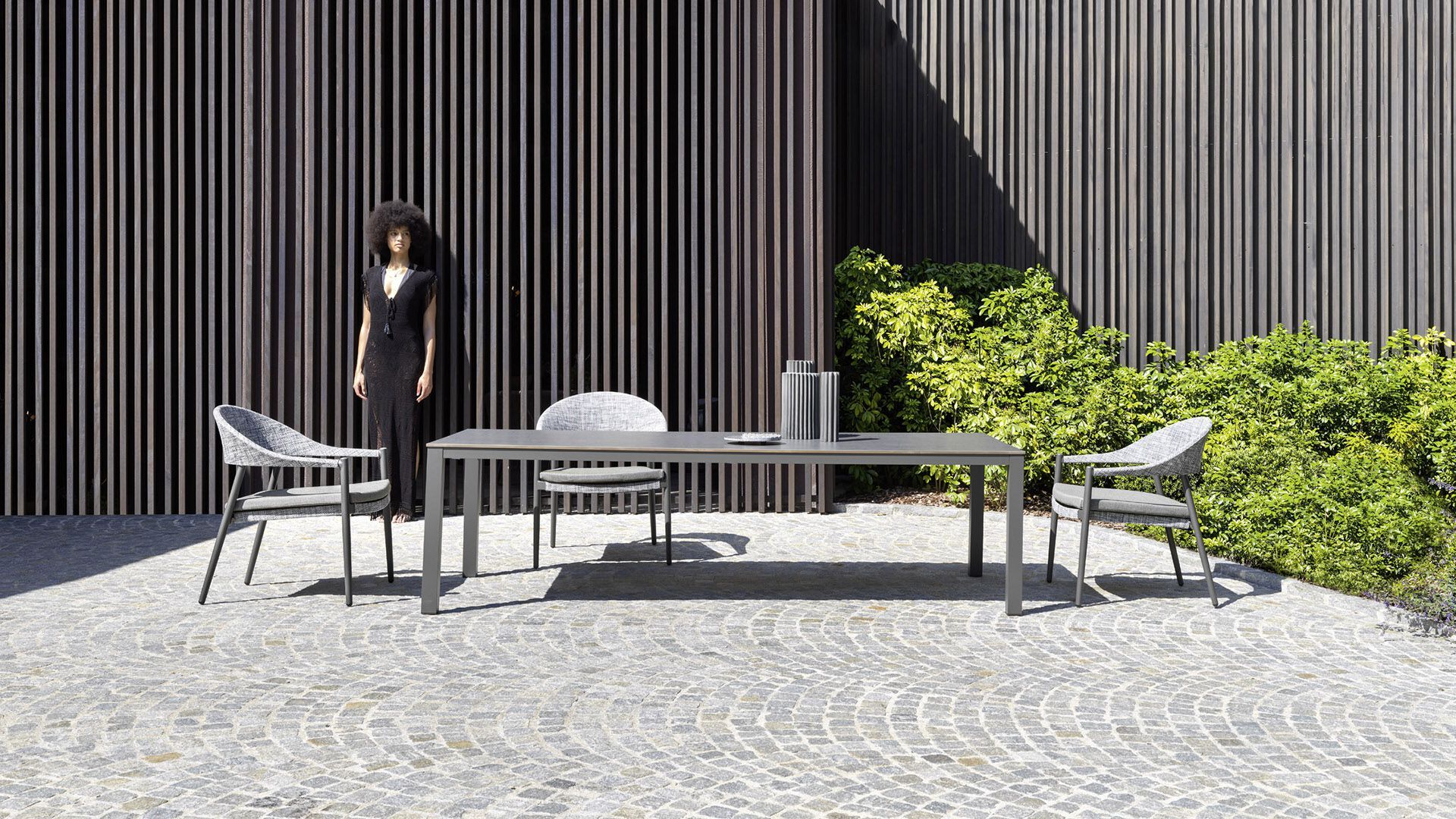 Алюминиевый прямоугольный садовый стол с порошковым покрытием Varaschin Виктор ARCH-00018226 - Вид №2