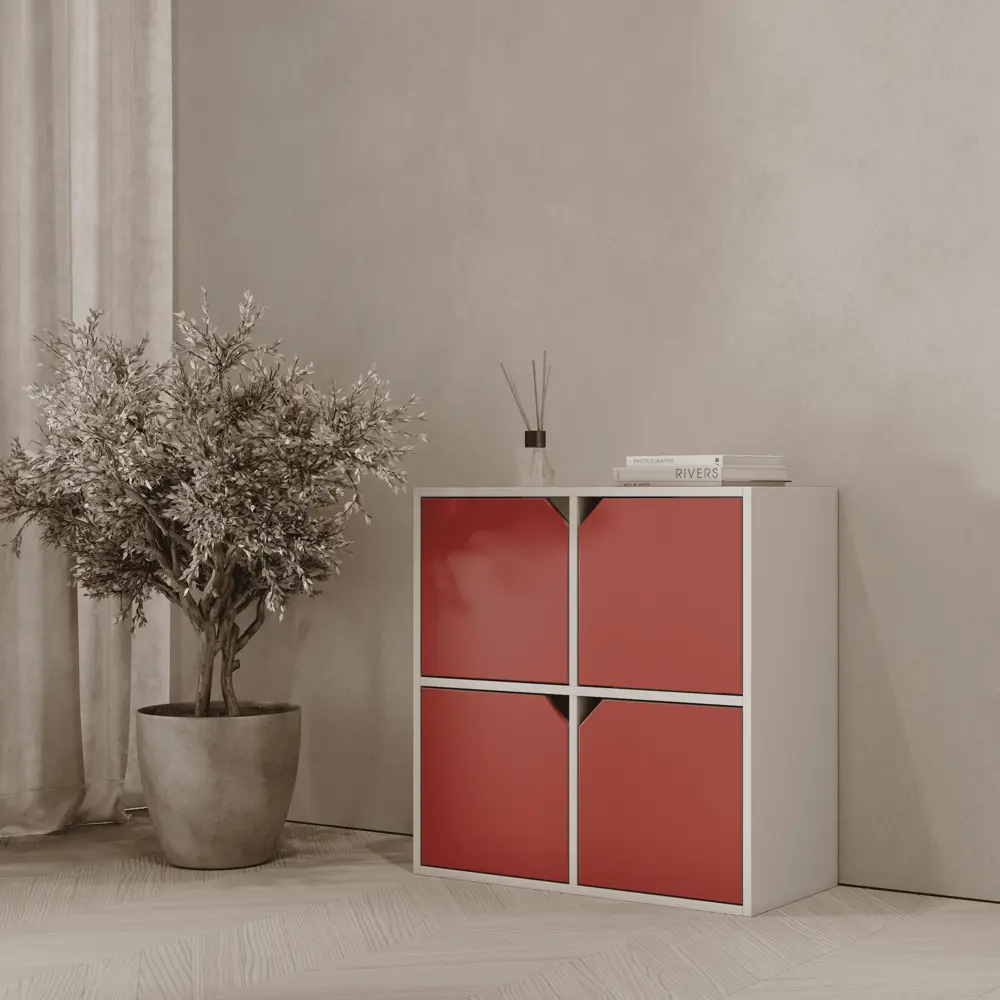 Дверь KONSENSA 32.2x32.2x1.6 см ЛДСП цвет красный Отсутствует STLM-2165199 - Вид №3