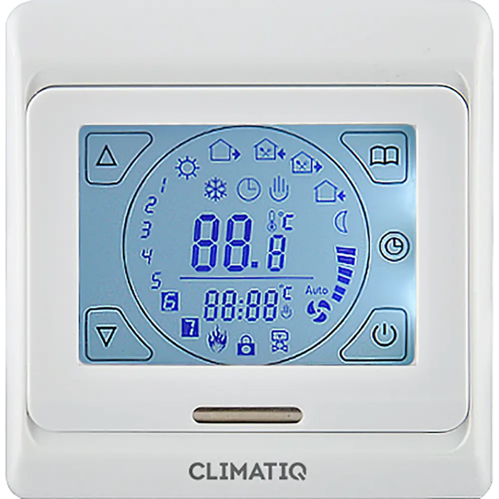 Терморегулятор для теплого пола Climatiq ST электронный программируемый цвет белый