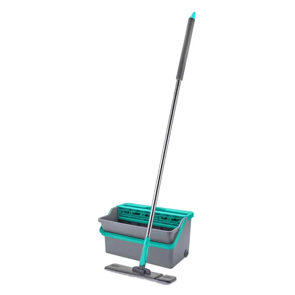 Набор швабра и ведро с отжимом 4 л Hitt Supreme Perfect цвет серый STLM-2134720