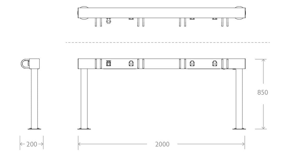 Зарядная станция для скутеров EUROCOMITALIA Stazione monopattini ARCH-00074414 - Вид №2