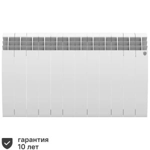 Радиатор секционный Royal Thermo Biliner Alum 500/87 12 секций боковое подключение алюминий белый