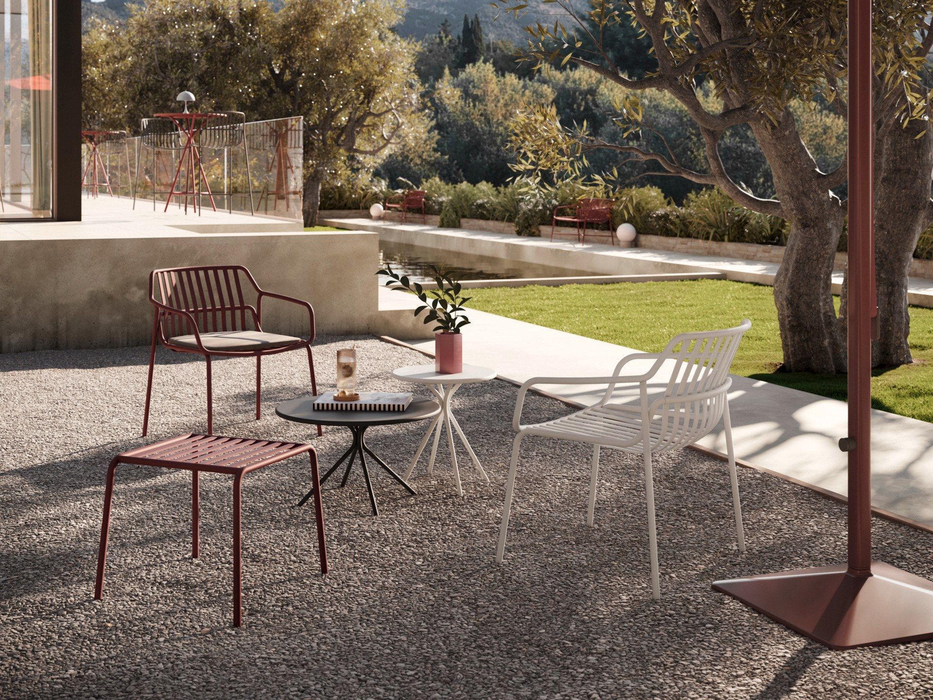 Стальной низкий садовый стул Brunner crona steel ARCH-00115669 - Вид №3