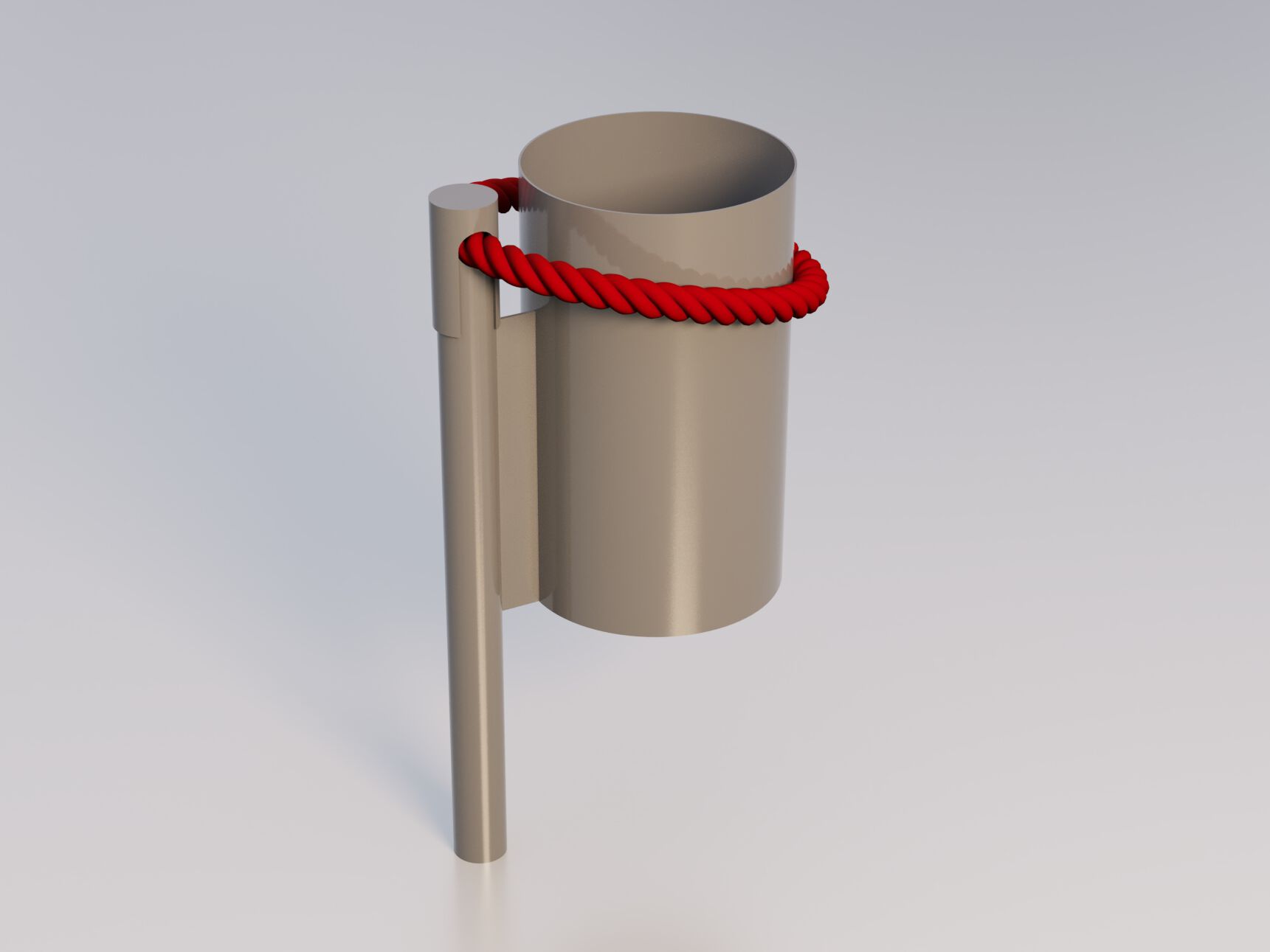 Наружные оцинкованные стальные стойки для мусора Viscio Urban Design CORDINO ARCH-00118626 - Вид №2