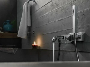 Nobili Rubinetterie Смеситель для ванны настенный с ручным душем Cube Cb00510cr