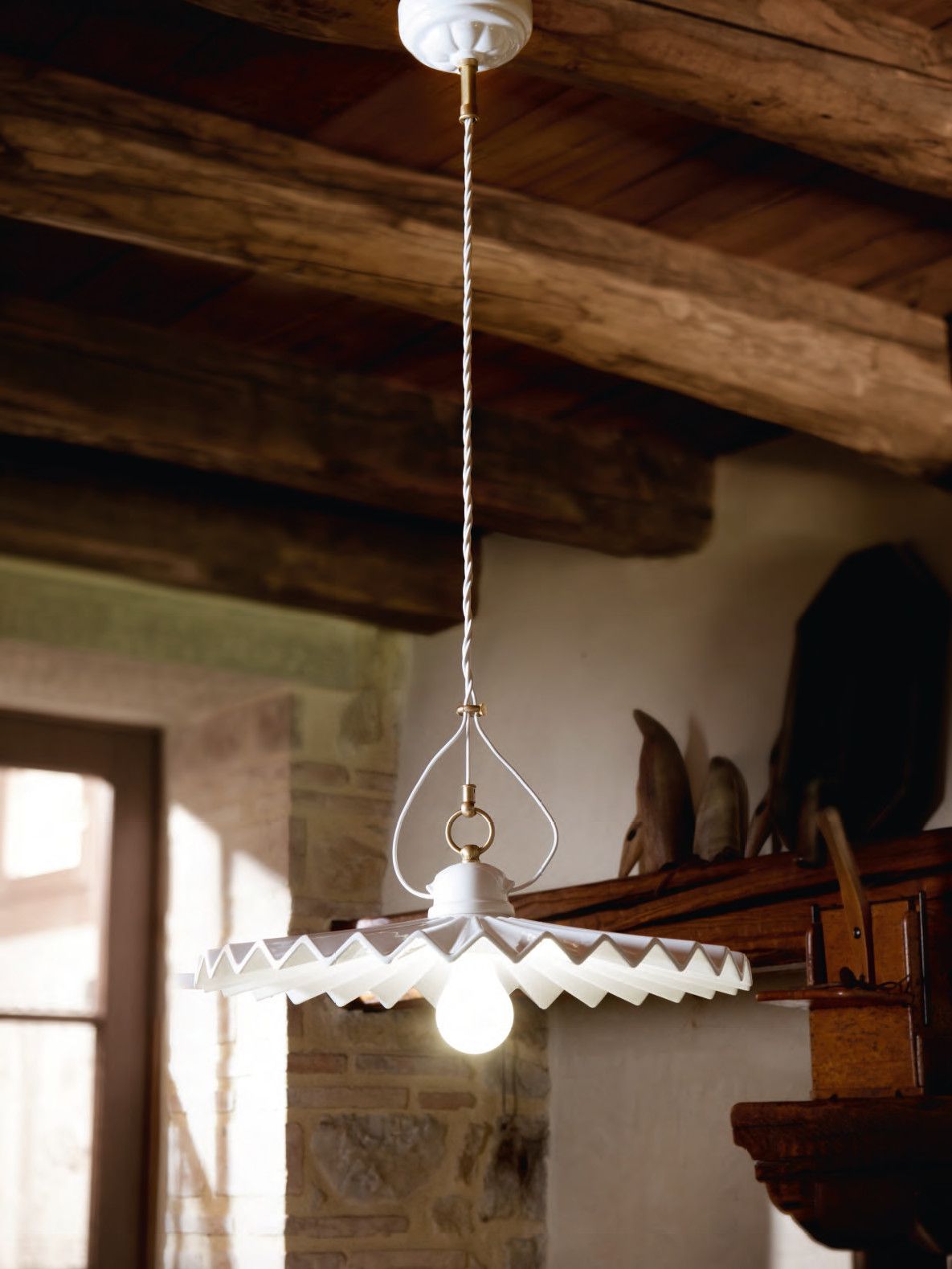 Керамический подвесной светильник Aldo Bernardi складка ARCH-00111006 - Вид №1