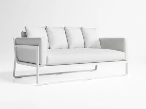 GANDIABLASCO 2-х местный диван из термолакированного алюминия Flat
