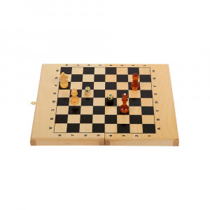 1170 Игра настольная Шахматы-шашки-нарды "Аристократ", светлые, 30х20см Ладья
