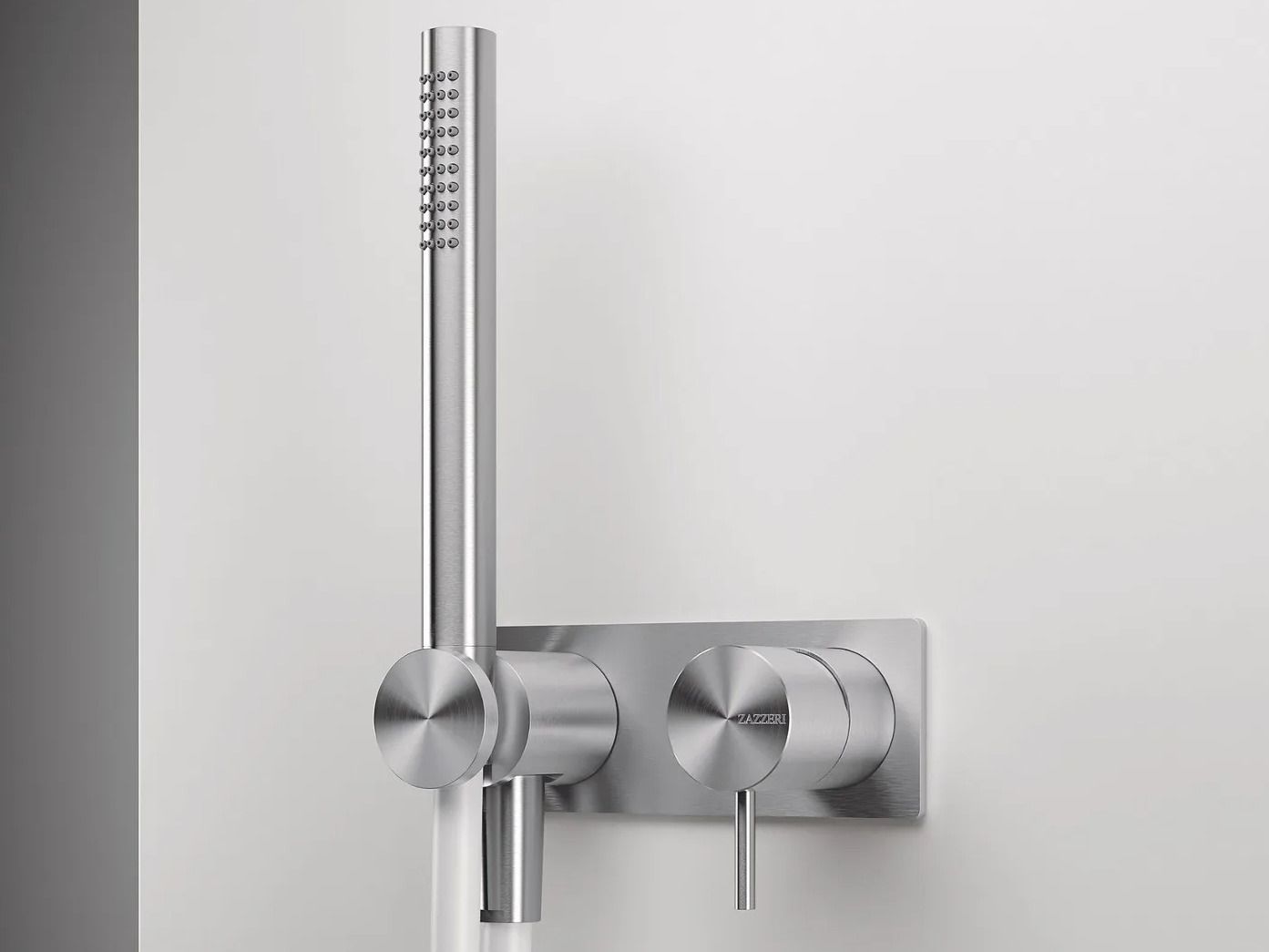 Смеситель для душа с 2 отверстиями и ручным душем Zazzeri Z316 MONO ARCH-00038507 - Вид №1