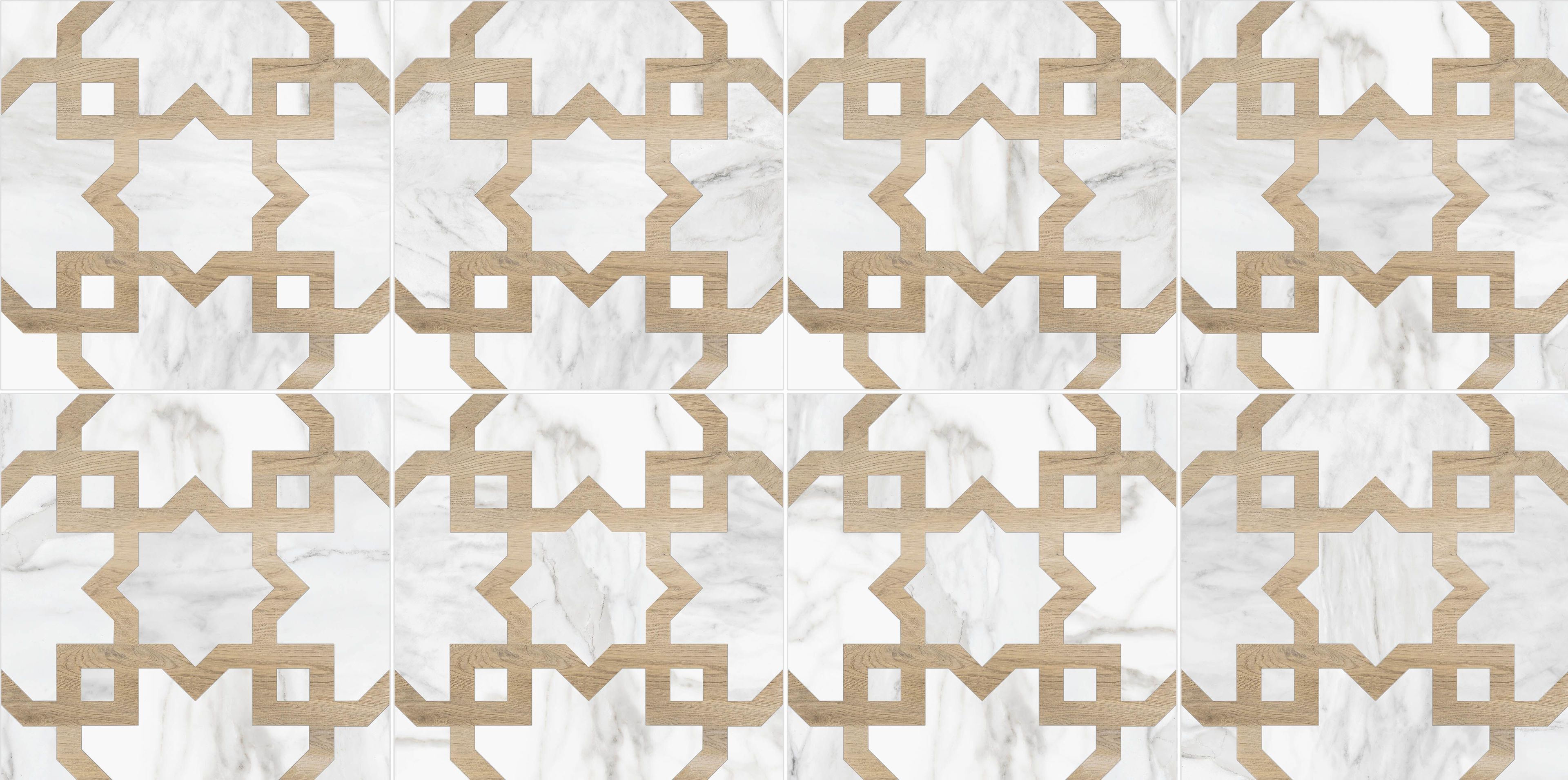 Пол / облицовка керамогранита с эффектом мрамора и дерева KERADOM MARBLE & WOOD ARCH-00139454 - Вид №15