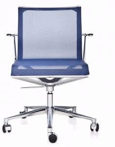 ICF Поворотный офисный стул с сеткой на 5 спиц и подлокотниками Stick chair
