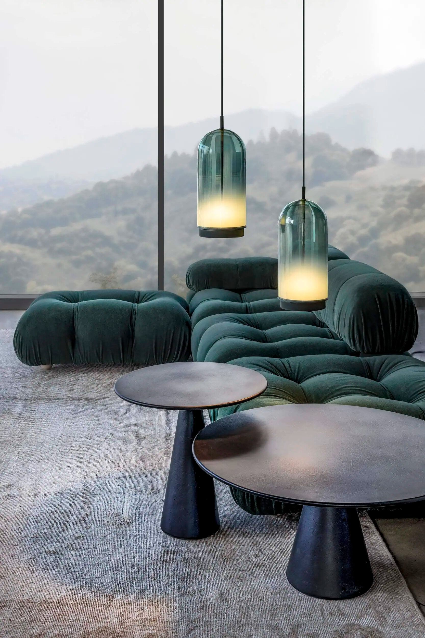 Подвесной светильник ручной работы из дутого стекла Olev Curuba ARCH-00060658 - Вид №2