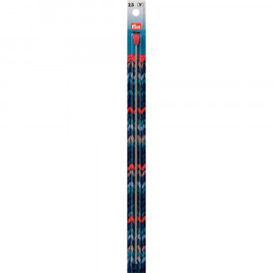 195214 Для вязания Крючок тунисский для шерстяной пряжи алюминий d 2.5 мм 30 см в блистере с наконечником PRYM