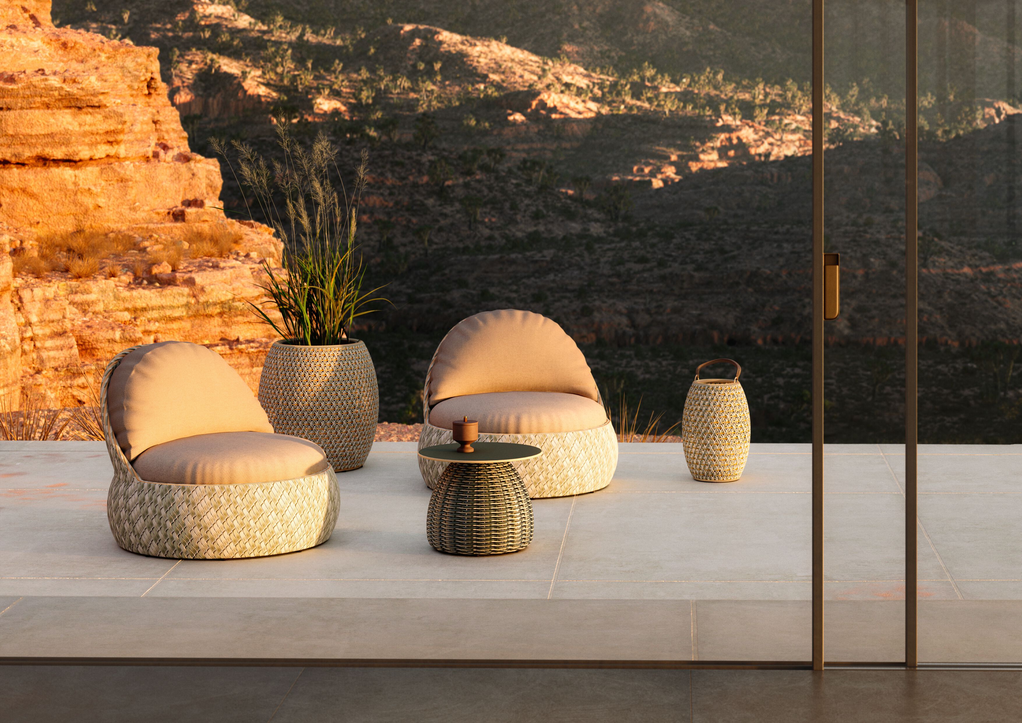 Фонарь из синтетического волокна DEDON DALA ARCH-00107247 - Вид №12