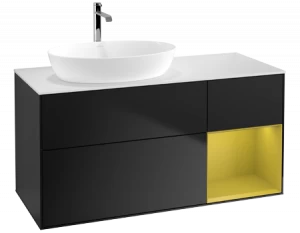 Villeroy&Boch Тумба под раковину Прямоугольная версия FA51HEPD Finion Black Matt Lacquer