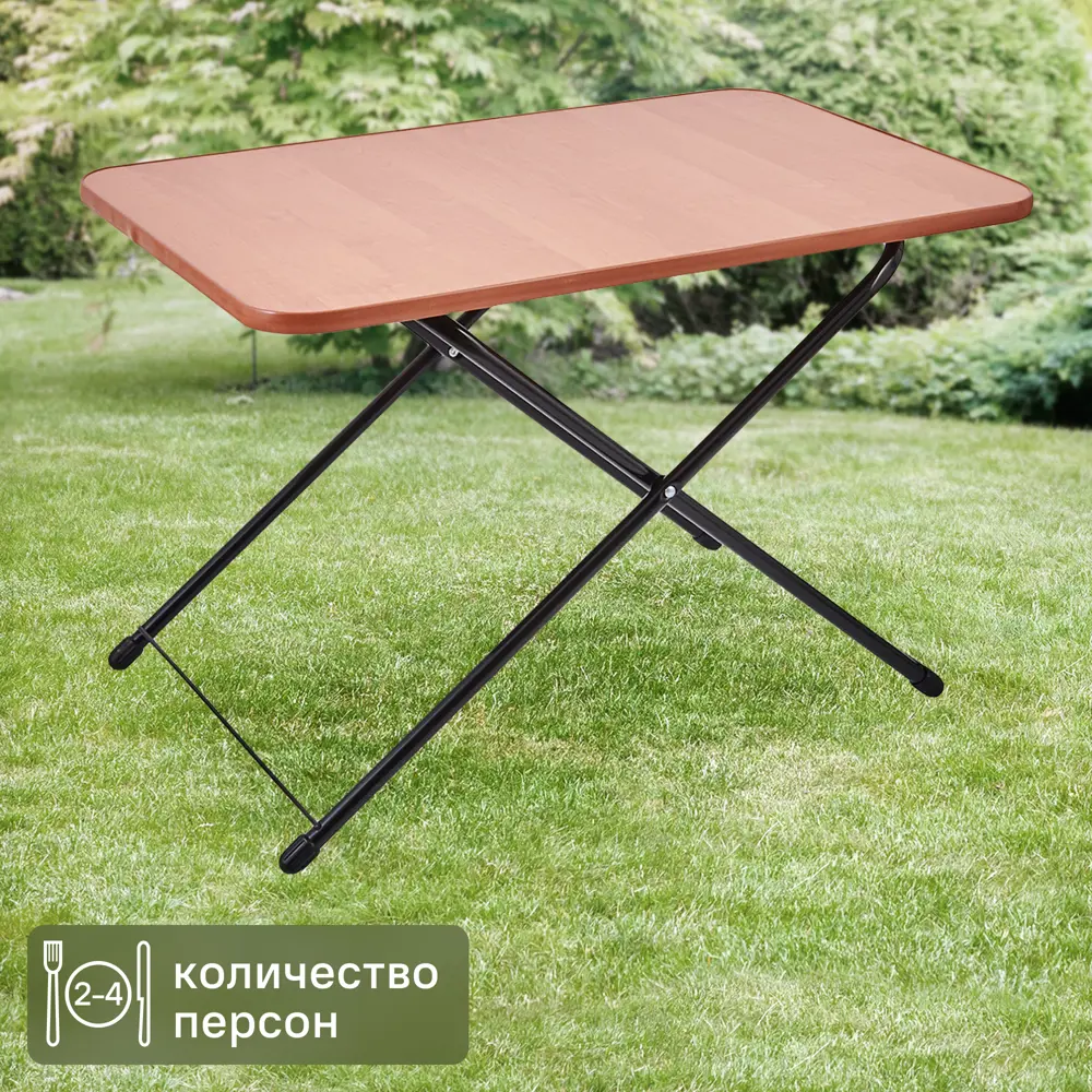 Стол туристический складной АРТ ТСТ 50x75 см металл бежевый Nika складные столы STLM-2137849