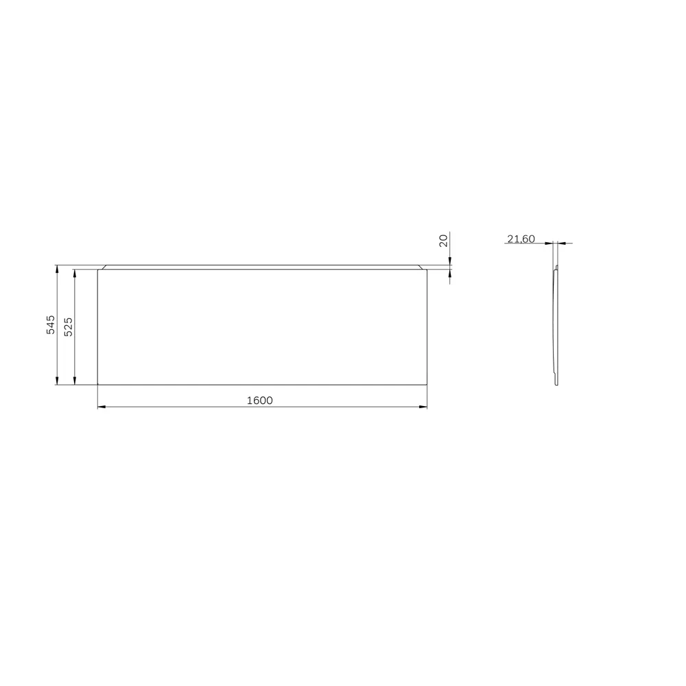 Экран под ванну AM.PM Moxie W9MA-160-070W-P2 160x70 см цвет белый STLM-2050961 - Вид №5